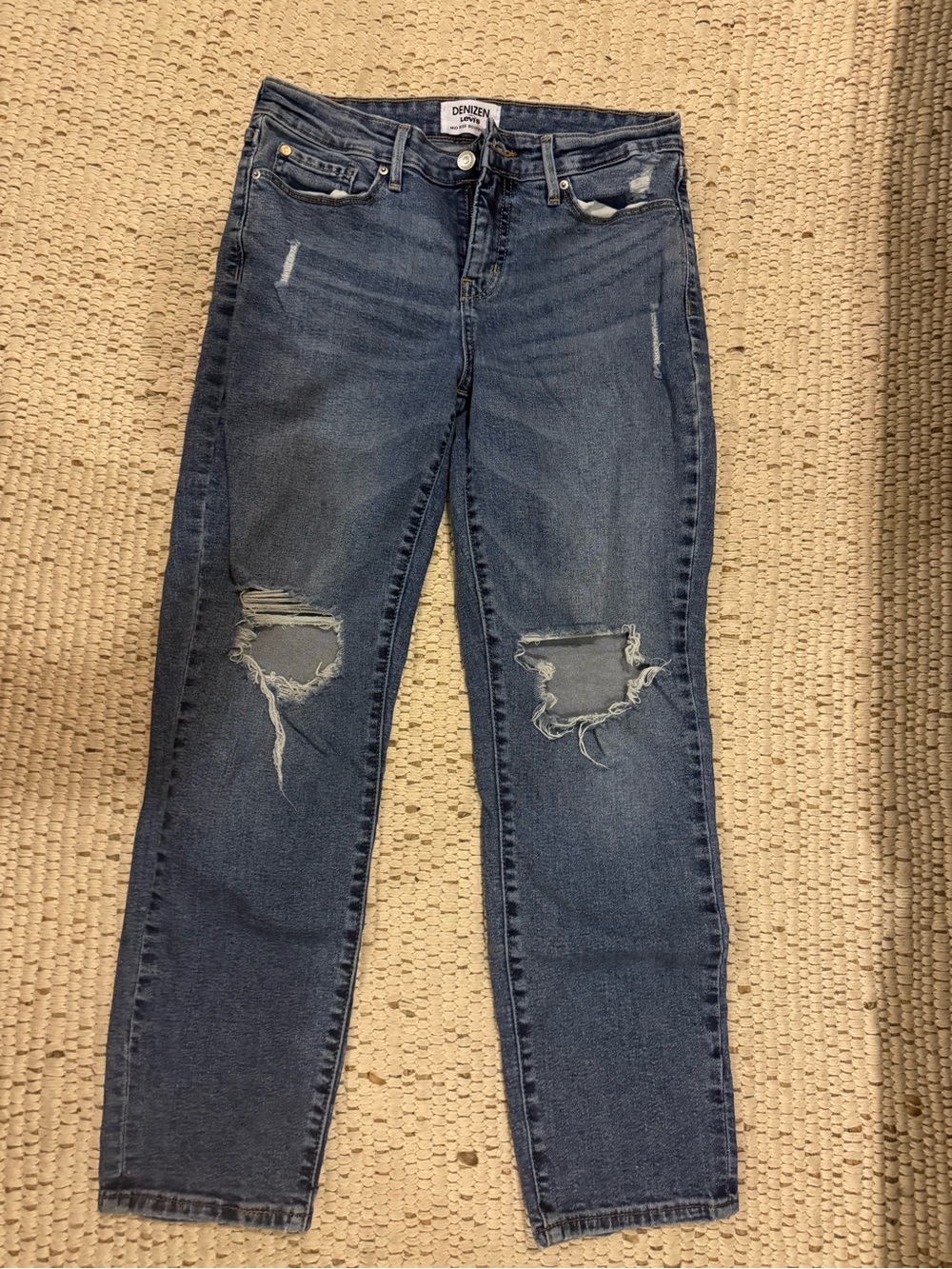 Levi's Women's Ripped Skinny Jeans - Medium Blue